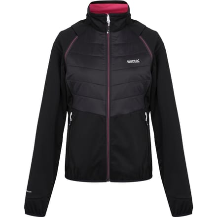 Regatta Dames/Dames Steren II Hybride Jas (Zwart/Flamingo Roze)