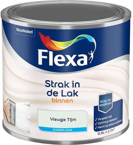 Flexa - Strak In De Lak Binnenlak Zijdeglans - Vleugje Tijm - Mengverf - 500 Ml