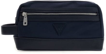 GUESS accessoiretas Berlin Small Necessaire Blue Night donkerblauw