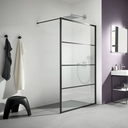 Kermi Dark Edition WALK-IN XD Print 100 x 200 cm XDWW3100203PK