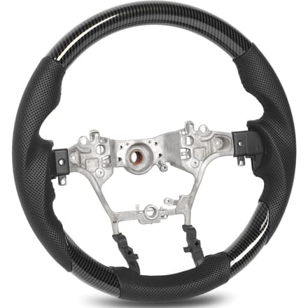 Hydro Dip Stuur Perforatie Leer 3 Delig Type Vervanging Voor Hilux AN110 AN120 AN130 2015 tot 2023 Carbon gray