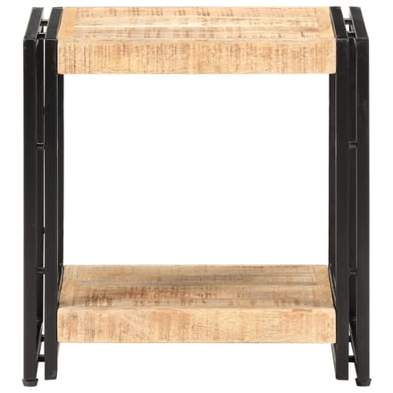 vidaXL - Bijzettafel - 40x30x40 - cm - ruw - mangohout