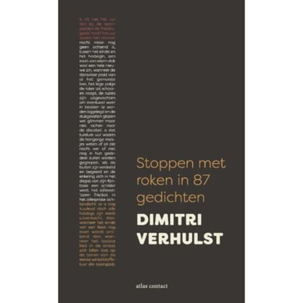 Stoppen Met Roken In 87 Gedichten - Dimitri Verhulst