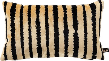 LORENZO | sierkussen 30x50 cm | Raven | zwart | multicolor | Hoii | met duurzame kussenvulling