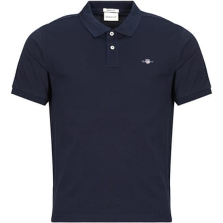 Gant Shield Piqué Poloshirt Donkerblauw (navy) - Maat M - Heren