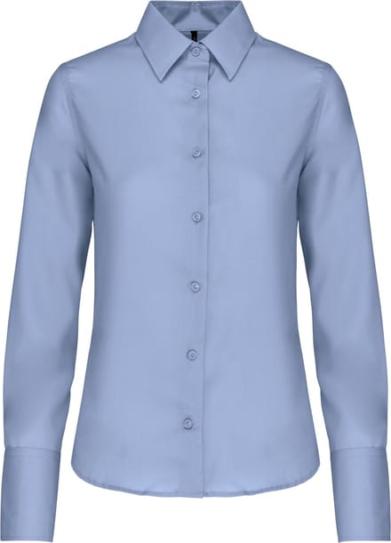 Kariban Dames non-iron blouse lange mouwen K538 - Bright Sky - M
