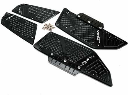 Motorfiets Voetsteunen - Treeplank Stap - Verbeterde Rijervaring - Antislip Ontwerp - CNC Aluminium - Zwart