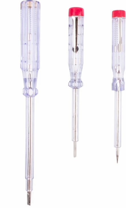 Hofftech Spanningzoeker set - 6/12/24 Volt - 4-delig - Geïsoleerde kabel en aardeclip