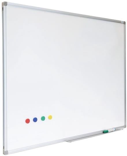 IVOL Whiteboard Premium met zilveren frame - 45 x 60 cm - Emaille - Magnetisch - Magneetbord - Memobord