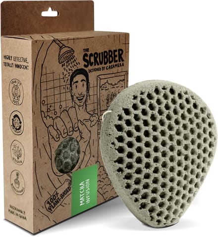 Tu-Untangle Konjac Spons Matcha - Douche Spons met Scrubzijde - 100% Biologisch Afbreekbaar Badspons