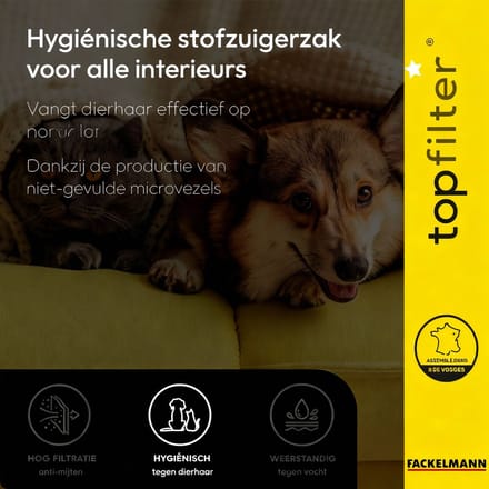 Set van 4 stofzuigerzakken Electrolux Philips en Tornado TopFilter Premium