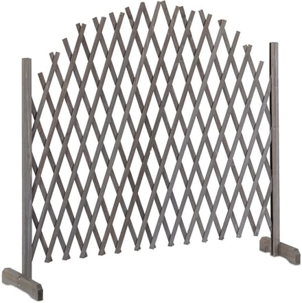 Planten klimrek - hout - uitschuifbaar - 37 - 200 cm - trellis - grijs