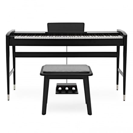 Keynote Contemporary Digitale Piano met Bluetooth & Kruk, Matzwart