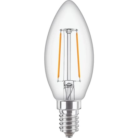 Philips LED 37757800 LED-lamp Energielabel E (A - G) E14 Kaars 2 W = 25 W Warmwit (Ø x h) 35 mm x 97 mm Niet dimbaar 1 stuk(s)