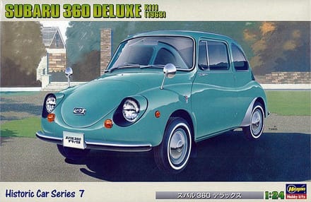 Hasegawa Modelbouwpakket Auto - 21107 (21207) Subaru 360 Deluxe Car Plastic - 1:24 - Modelbouw