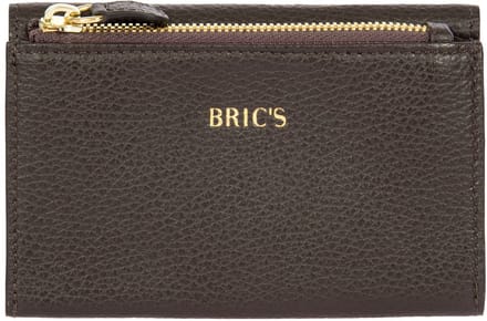 BRIC'S Leren portemonnee Gondola Fioraliso Wallet Ebony donkerbruin