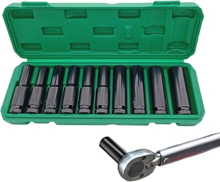 Doppenset - Socket Tool Set - Huisonderhoud - Schokbestendig Ontwerp - Compact Formaat