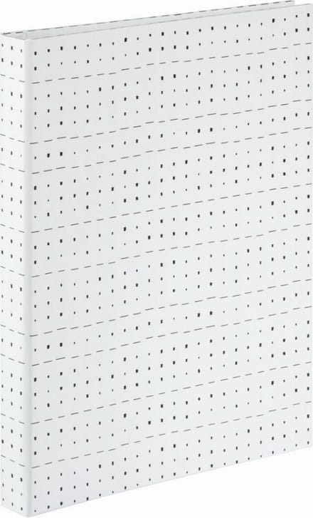 Hama "Graphic" Spiral Album 19 x 24.5 cm 40 Wit Pages Squares