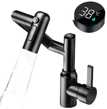 Dailygoods- Kraan met Led Temperatuurweergave - Badkamerkraan