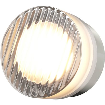 Maytoni OLO LED wandlamp, platina/helder gestructureerd, Ø 13 cm, CCT