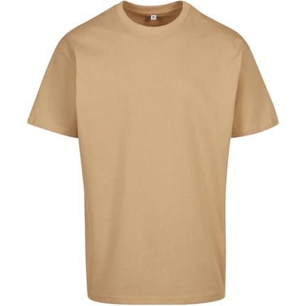 Build Your Brand - Heavy Oversized T-Shirt - U. Beige maat S