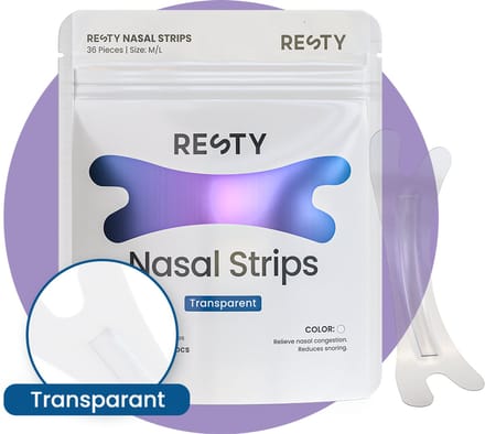 Resty Transparante Neusstrips - Anti Snurk - Extra Sterk - 36 Stuks