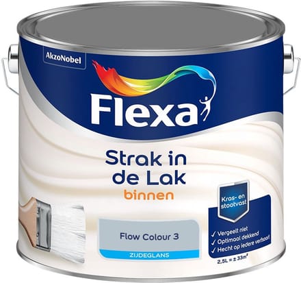 Flexa - Strak In De Lak Binnenlak Zijdeglans - Flow Colour 3 - Mengverf - 2,5 L