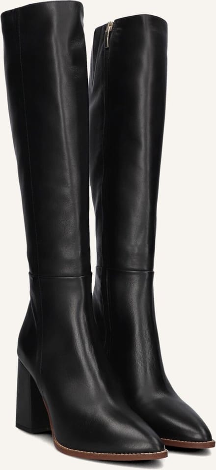 Notre-V 46994 High Laarzen - Leer - Dames - Zwart - Maat 36