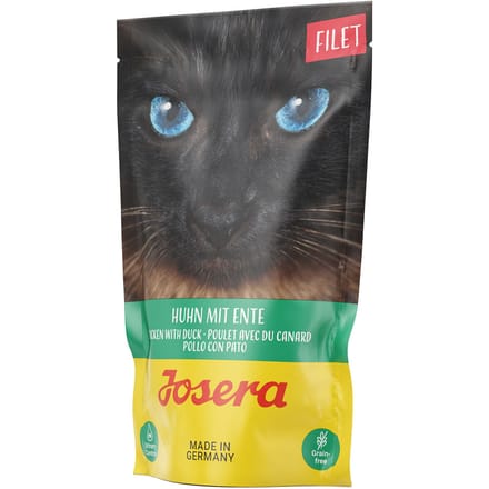 16x70g Kip met Eend Josera Filet Kattenvoer nat