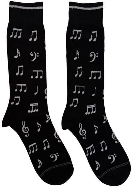 - Musical Notes Sokken - Zwart