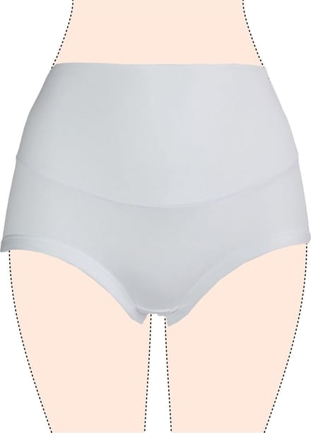 Dames slips 3 pack hoog model wit XL