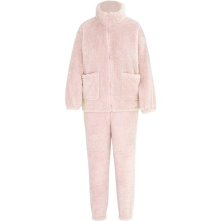 Miso Dames Sherpa Fleece Loungewear Set (Roze)