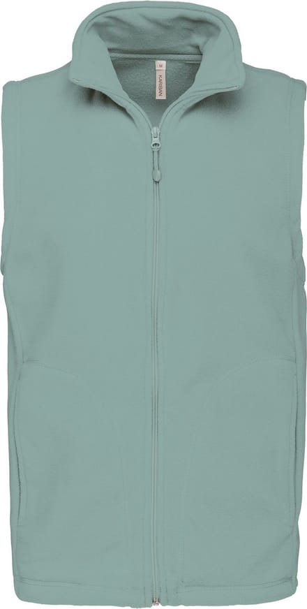 Fleecebodywarmer 'Luca' merk Kariban maat S Sage Green