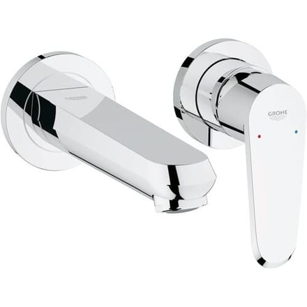 GROHE Eurodisc Cosmopolitan afdekset voor 2-gats wand wastafelkraan Chroom