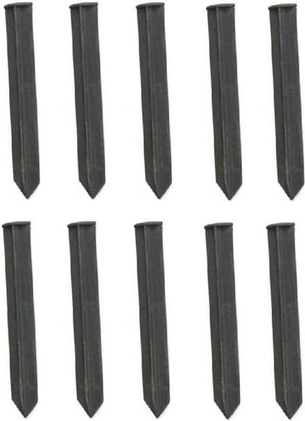 Set van 50 plastic Grondankerss 25cm x 3cm | Borderrand | Gazonrand | Kantopsluiting
