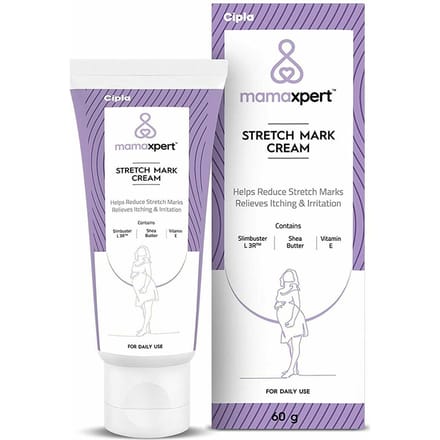 Cipla Mamaxpert Stretch Mark Cream to Reduce Stretch Marks & Scars 60 gm gray