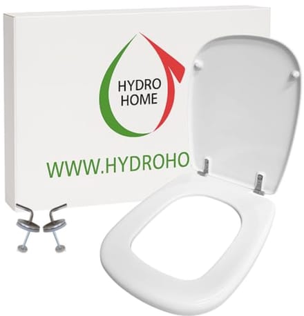 Wc-bril Dolomite Fleo | Warmte-isolerende Kunststof | Verstelbare Scharnieren | Wit