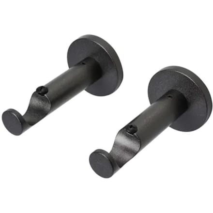Decomode - Gordijnsteun - Hout - Grijs - Dia. 28mm 9cm - 2 Stuks