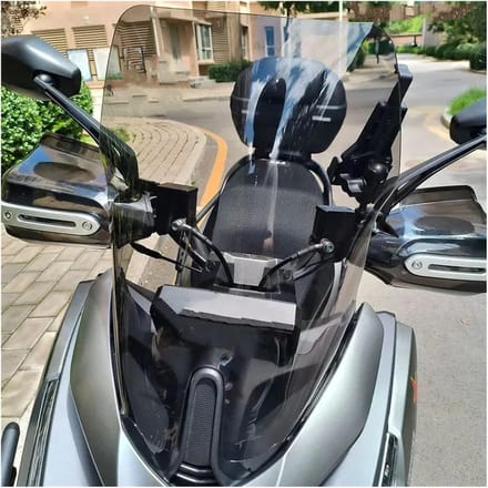 Scooter Windscherm - Voorruit Vizier - Comfortabel Rijden - Vermindert Windgeruis - 1 kg - Lichtzwart