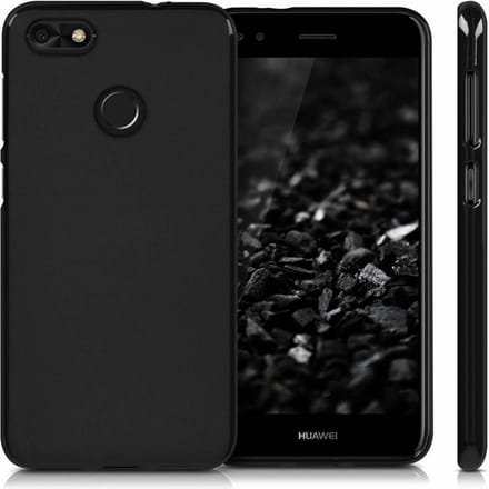 Zwart TPU Siliconen Backcover Case Hoesje Huawei Y6 Pro 2017