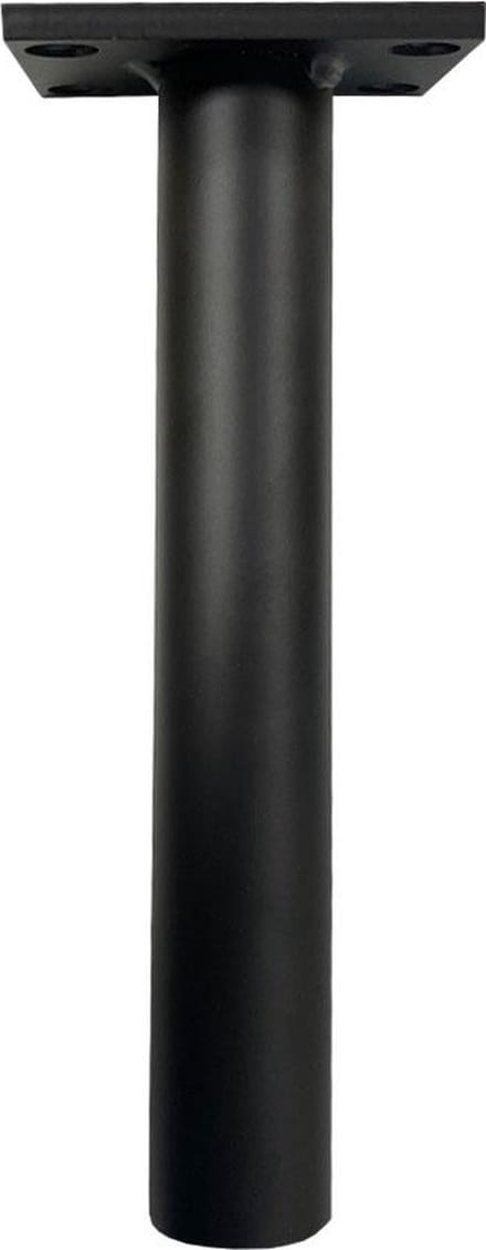 FLE - Stalen meubelpoot zwart rond ø 4 cm en hoogte 20 cm