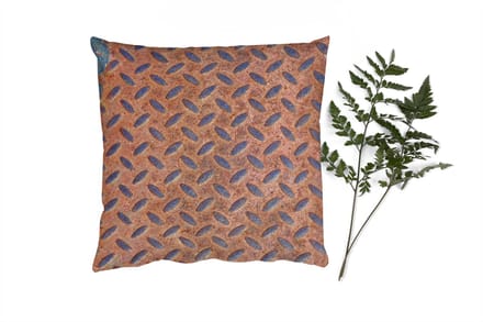 Sierkussens - Kussentjes Woonkamer - 60x60 cm - Diamantplaat - Retro - Roest