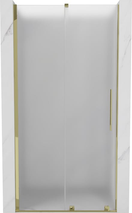 Mexen Velar schuifdouchedeur 100 , mat, goud - 871-100-000-31-50