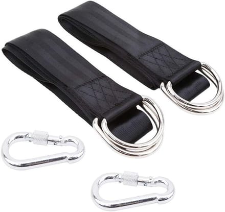 Schommel Hanger Kit - Hangmat Ophanging - Buiten Ontspannen - Verstelbare Lengte - 3 meter - Zwart