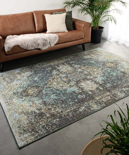 Vintage vloerkleed - Fade No.2 groen 152x230