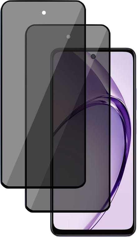 2x Privé Screenprotector geschikt voor OPPO A60 4G Screenprotector - Privacy Beschermglas - Privacy Proteqt+