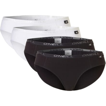 O'Neill Dames Bikini Slip 4-Pack Wit/Zwart - Maat XL
