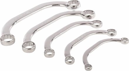 StahlKaiser Ringsleutelset - Verchroomd - Gehard - 8-22 mm - 5-delig