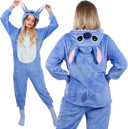 Springos Onesie Volwassenen - Maat S - Blauw