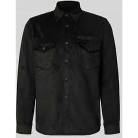 Oversized hemdjack met gestikt logo model 'Ekel'